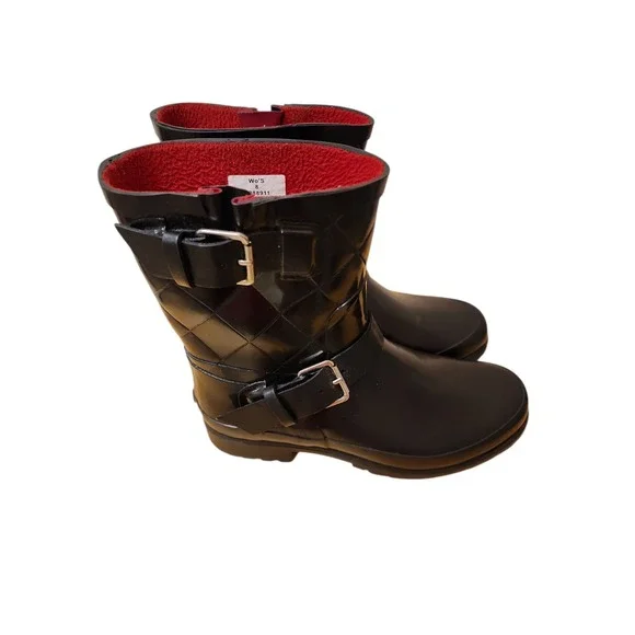 Sperry Top Sider Womens Black Rubber Rain Boots US 8‎ Waterproof Fleece Lined - Picture 6 of 6